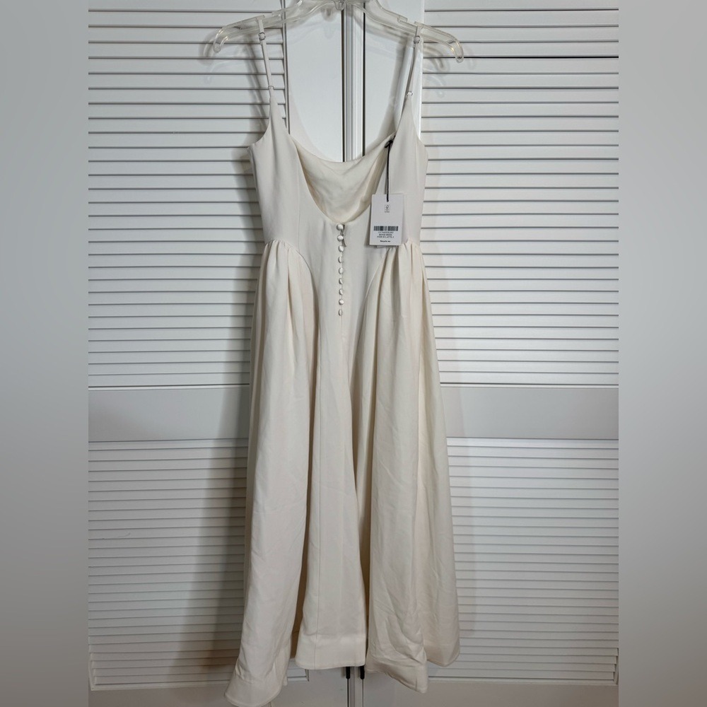 Reformation Bonie Dress Fior Di Latte Brand New w/Tags - Picture 5 of 8